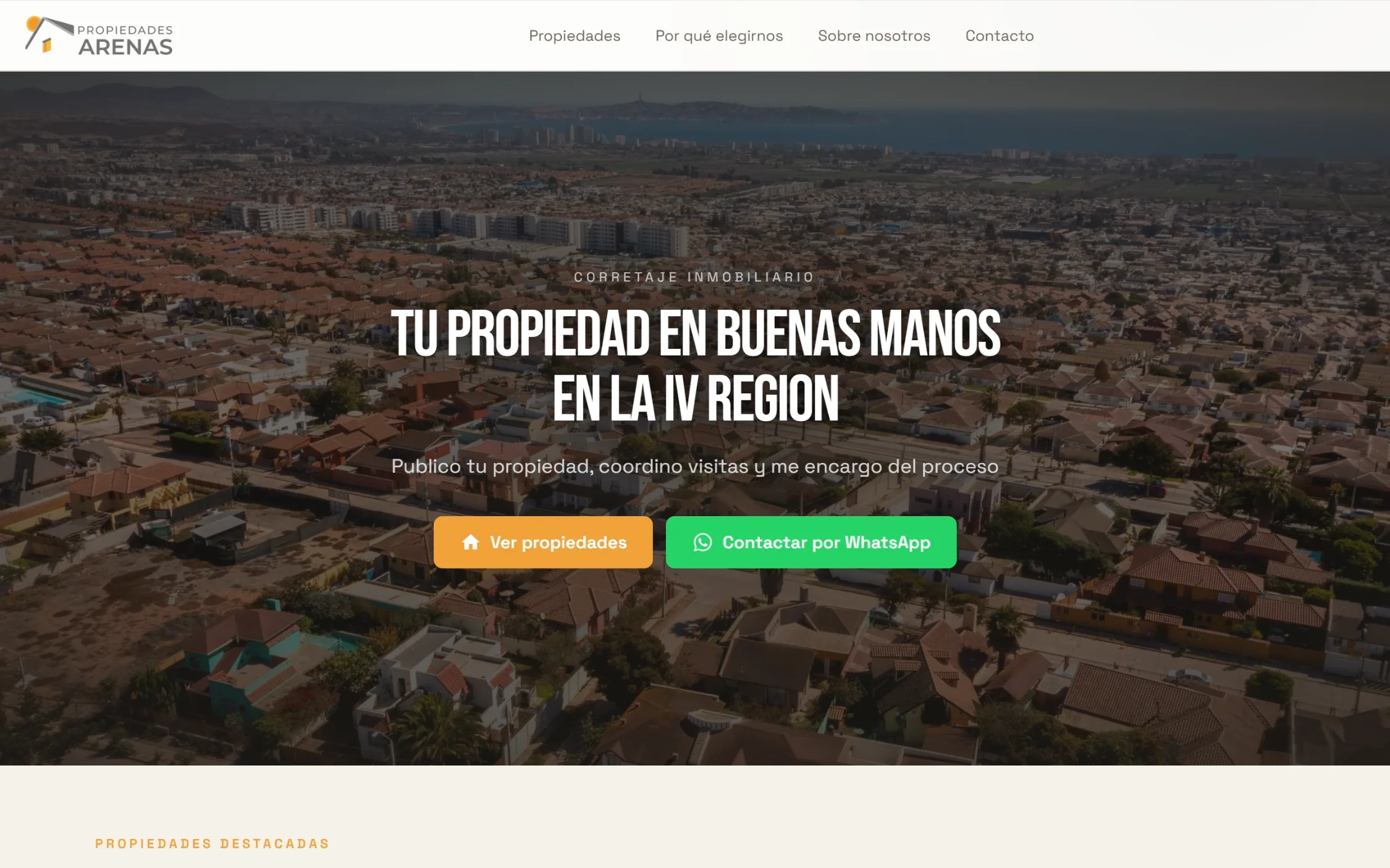 Caso de éxito de Propiedades Arenas